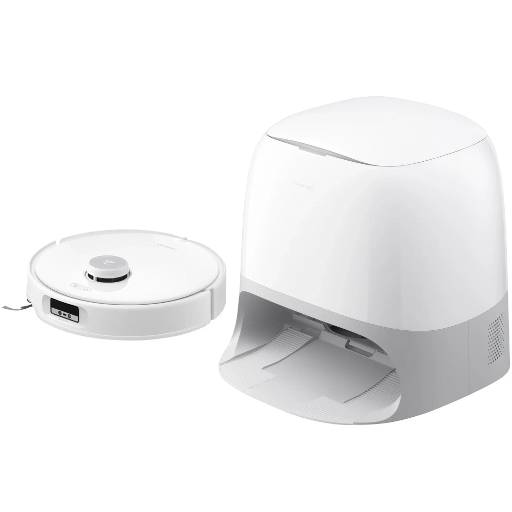 Робот-пылесос Roborock Qrevo CurvС White, со станцией самоочистки