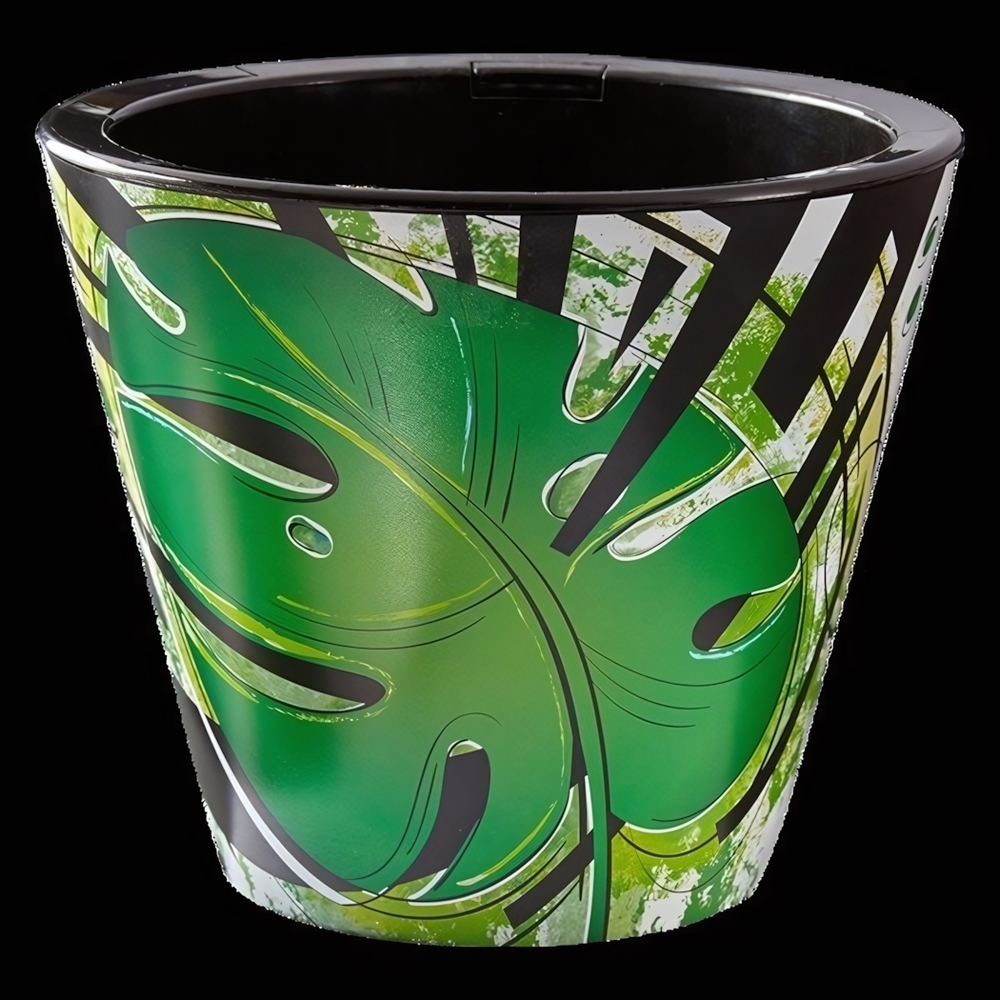 Кашпо для цветов пластиковое 3л d-19 см «Классика» Монстера