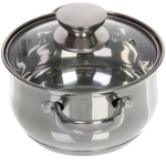 Набор посуды из нержавеющей стали EMMA 3 предмета (3 кастрюли 1,9л, 3,6л, 6,1л), DH12-3