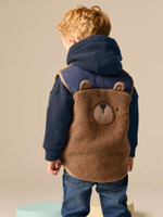 Жилет утепленный для мальчика Next Q60-437, Коричневый, Синий