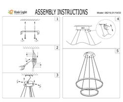 Kink Light 08219,33(3000K) Подвес димм. Тор мат.золото d60+40