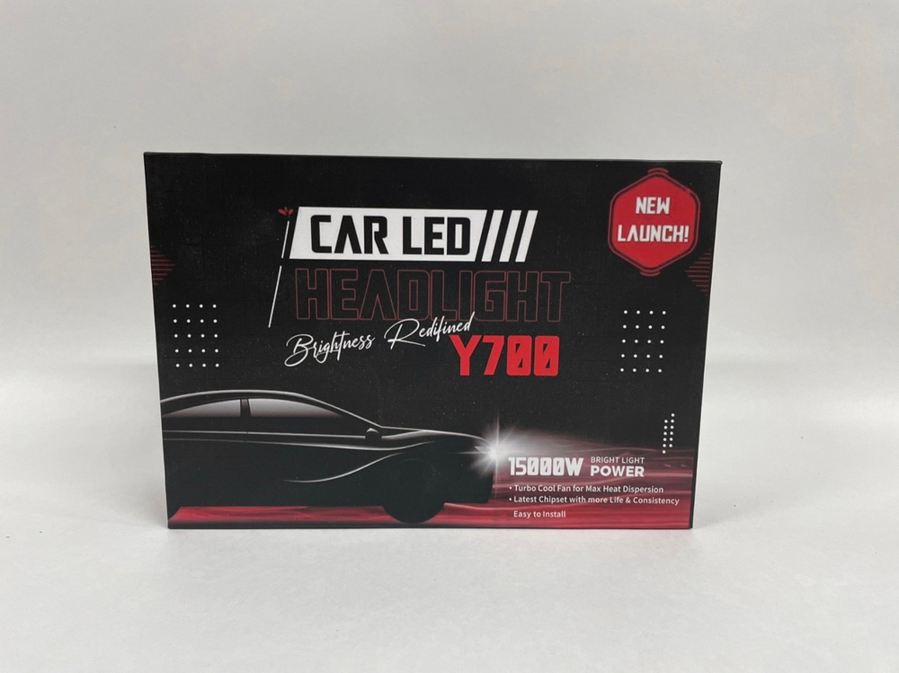 H4 / CAR LED Y700 / Светодиодные лампы Led, линзы, цоколь: H4 (2 шт./ комплект)