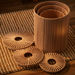 Плетеная корзина для белья из коллекции Ethnic, 50х40 | бежевая