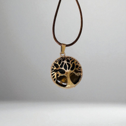 Подвеска-кулон семейное дерево. Тигровый глаз