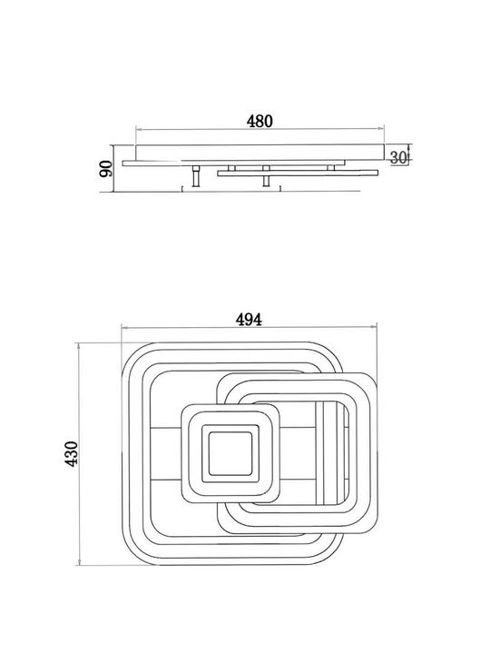 Потолочный светильник Freya FR10022CL-L71W