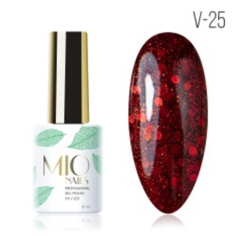 Гель-лак MIO NAILS V-25. Маскарад, 8мл.