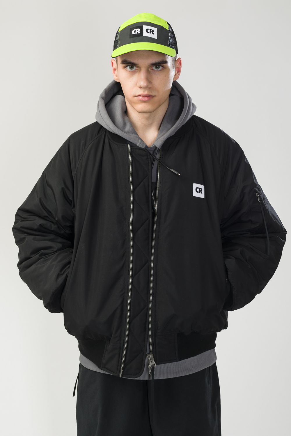 Бомбер CODERED Зимний Bomber Wide Черная