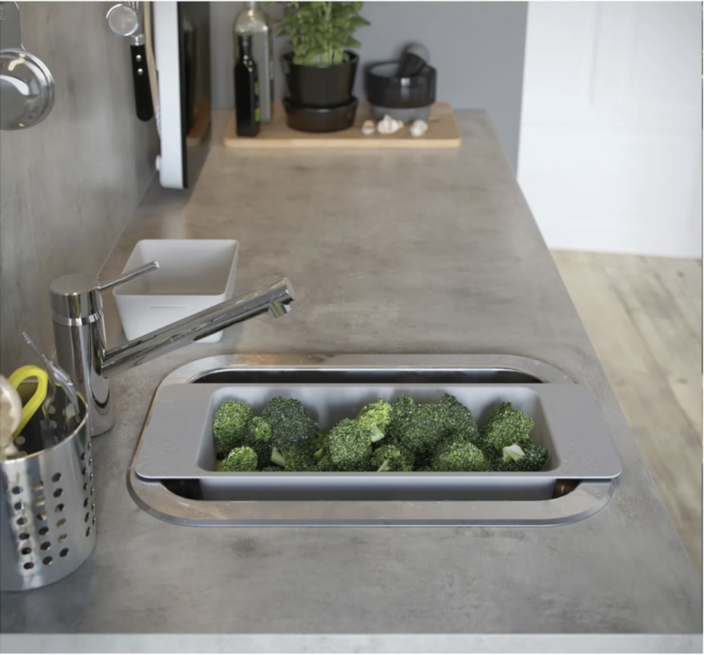 Встраиваемая раковина IKEA BOHOLMEN (БУХОЛЬМЕН), Нержавеющая сталь, 47x30 см