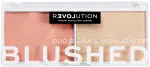 РУМЯНА И ХАЙЛАЙТЕР Makeup REVOLUTION BLUSHED Duo Blush & Highlighter - Sweet