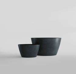 Кашпо, коллекция Concrete (Midnight), форма BOWL