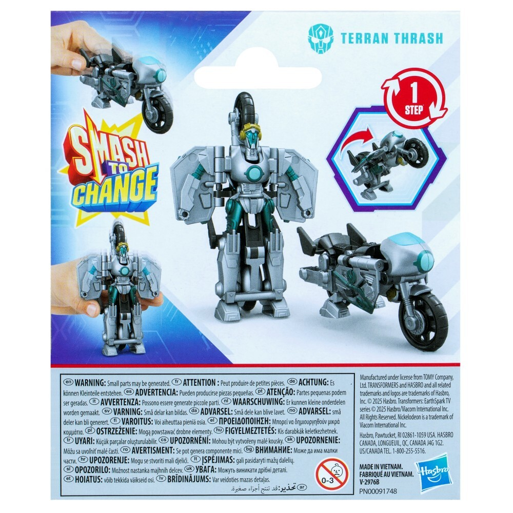 Hasbro Transformers Earth Spark - TERRAN THRASH 1-step smash figure G0998