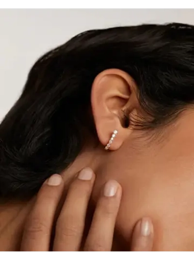 Серьги женские PDPaola Rise серебро 925 пробы покрытое золотом 750 пробы AR01-804-U