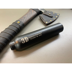 ДТК закрытого типа 3D Titanium Suppressor для карабина Сайга-9, TR-9 (9х19, .345ТК, М16х1 правая) Титан, Русский дракон
