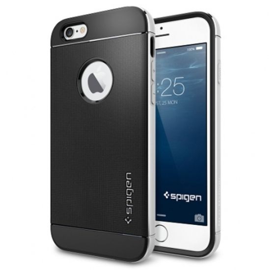 Spigen SGP Case Neo Hybrid Metal for iPhone 6 / 6S Satin Silver SGP11037