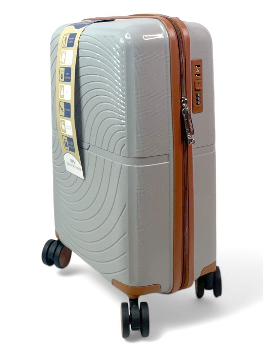 Ручная кладь Bon-Voyage PP Wave, Светло-серый, S