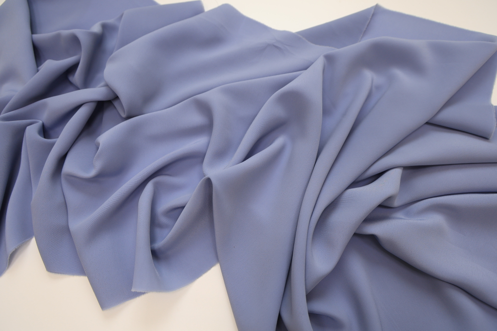 Креп плательный светло-серый