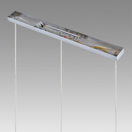 8102/3A COMFI LN26 408 хром/прозрачный металл/металл Подвес Е14 3*40W 220V ISHA