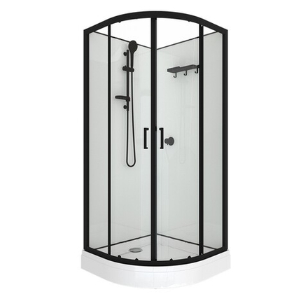 Душевая Кабина Прайм-Блэк 90*90 А без крыши