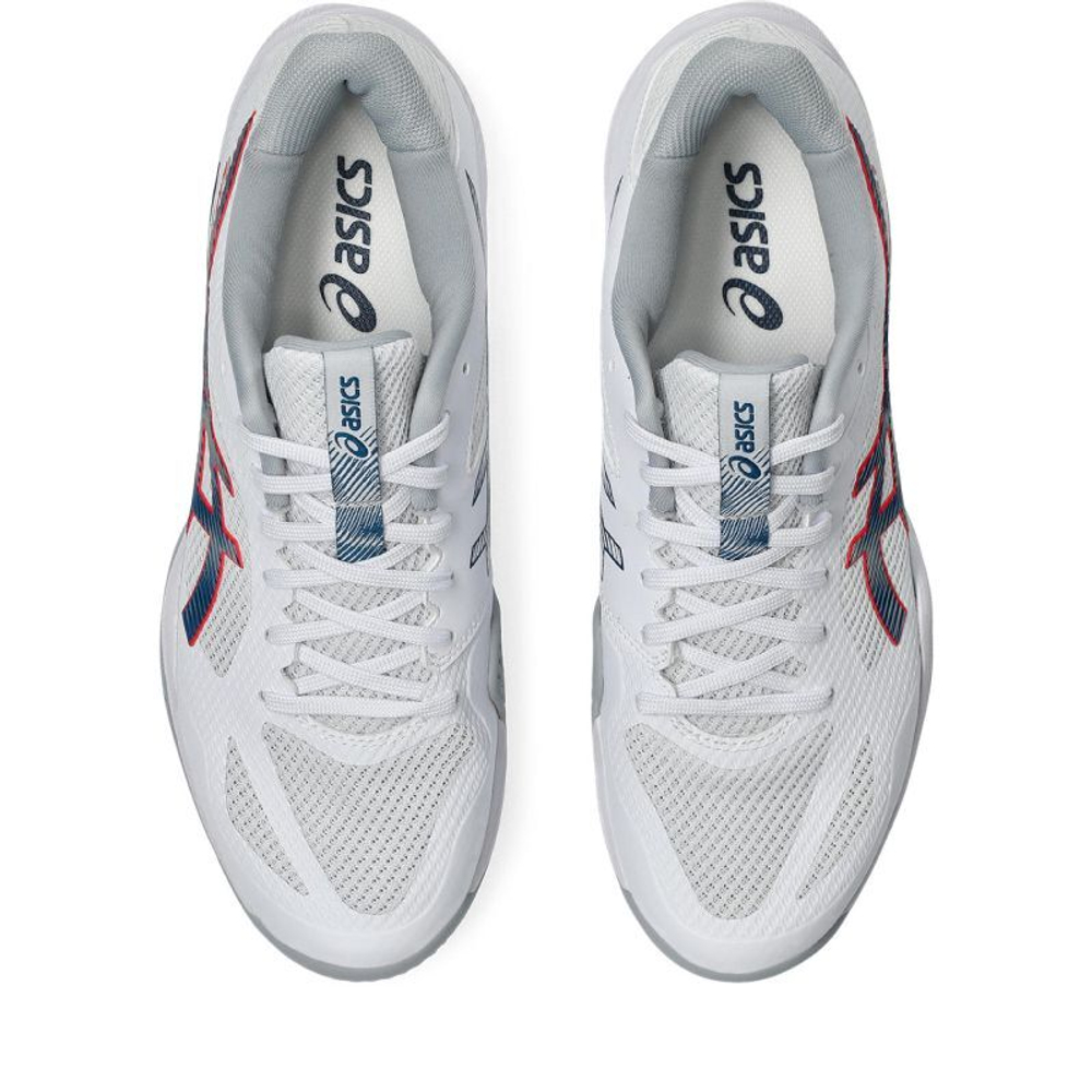 Мужские кроссовки для бадминтона/сквоша Asics Blade FF 2 - white/mako blue
