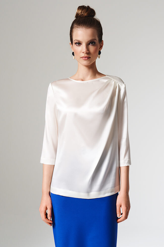 23163 Блузка женская (молочный)