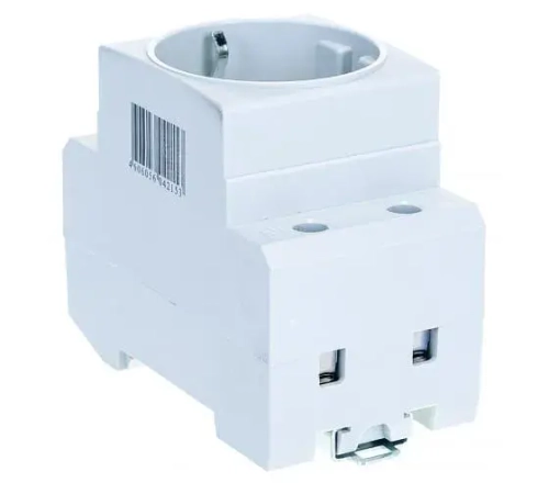 (MRD10-16-2, КОМПЛЕКТ 2 шт.) Розетка силовая РАр10-3-ОП с заземл. на DIN-рейку IEK 1065413058.VE24RU1