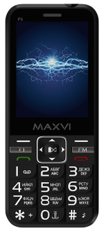 Сотовый телефон Maxvi P3 Black