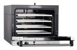 21000809804 Абат Конвекционная печь КПП-4Э, 4 уровня, 460х330 мм, эмалир. камера, эмалир. корпус, эл/механика, пароувлажнение, реверс, без противней