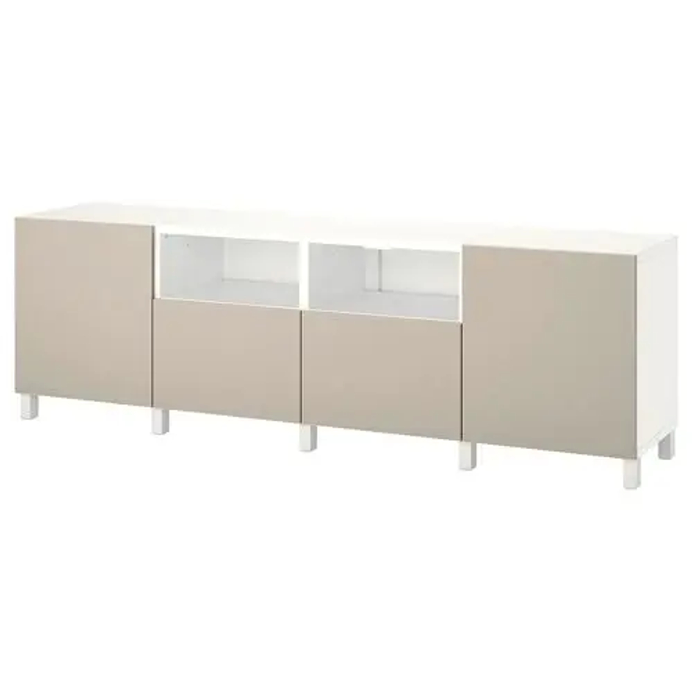 Тумба под ТВ - IKEA BESTÅ/BESTA, 240x42x74 см, белый, Бесто ИКЕА