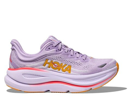 Кроссовки для бега женские Hoka Bondi 9 W Фиолетово-Оранжевые