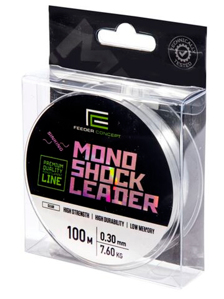 Леска монофильная Feeder Concept MONO SHOCK LEADER Clear 100/030