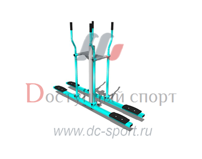 Уличный тренажер Лыжник двойной