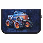 Пенал ПИФАГОР, 1 отделение, ламинированный картон, 19х11 см, "MONSTER TRUCK", 229147