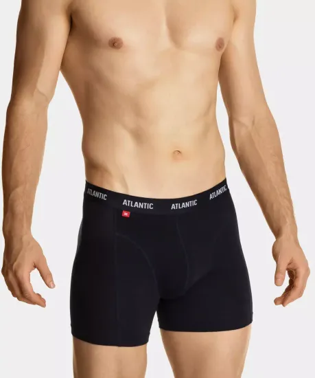 Трусы мужские боксеры (3шт), Atlantic 3MH-047, красные + серо-голубые + темно-синие