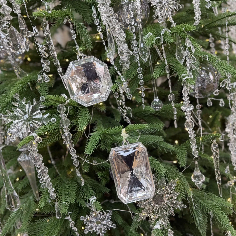 Ёлочное украшение «DIAMOND - Shine» 6,8*3,8*11,4 см, Серебро