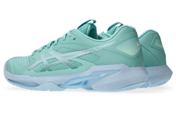 Женские Кроссовки теннисные Asics Solution Speed FF 4 - oasis green/light blue