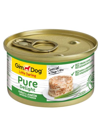 Gim Dog консервы для собак цыпленок ягнёнок