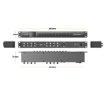 Коммутатор AvMatrix MSS0811, матричный, компактный, 3G-SDI 8x8