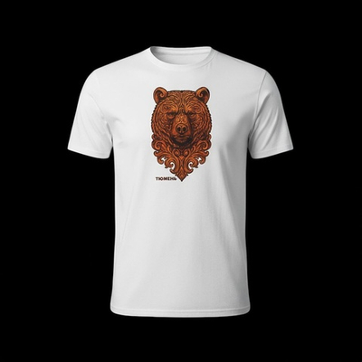 Футболка «Медведь Тюмень», стилизованная