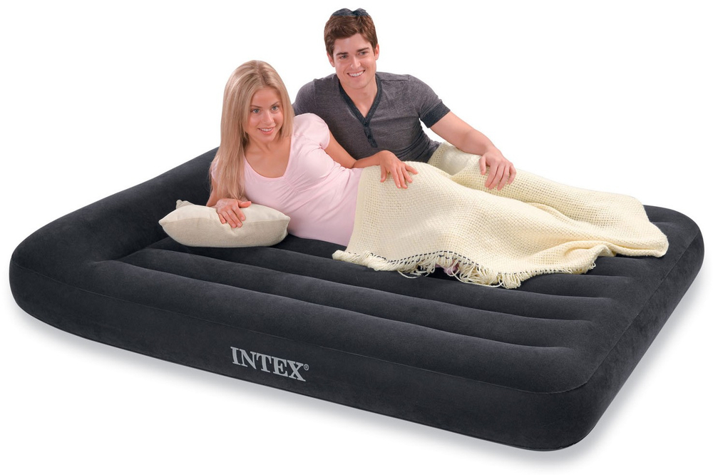 Надувной матрас Intex Pillow Rest Classic, 152х203х25(30) см.