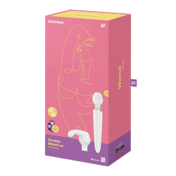 Вибромассажер Satisfyer Double Wand-er, белый