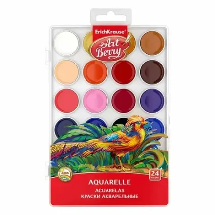 Краски акварельные 24 цветов ErichKrause ArtBerry 54010