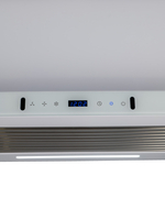Вытяжка кухонная MACBI Perfa-60G-baf (WHITE) белый, D150мм, 1200м3/ч, полновстраиваемая, мотор 230Ватт, стекло 60см, сенсорное управление + управление жестами