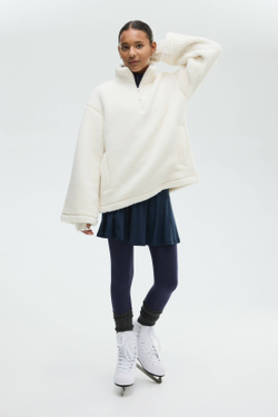 H&M Плюшевый толстовка, белый