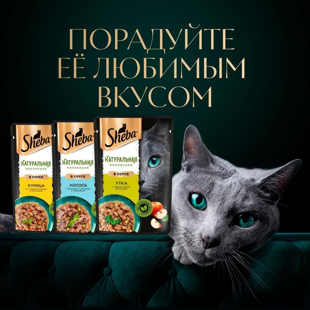 Влажный корм для кошек Sheba «Натуральная Коллекция» с уткой и добавлением яблок 75 г