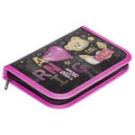 Пенал 190х130мм 1 отд. на молнии с таблистерумножения "Осторожно! Очень мило" (Хатбер)