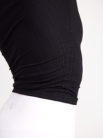 Топ Melrose Ribbed Tee in Black