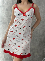 Сорочка х/б на бретели 4985