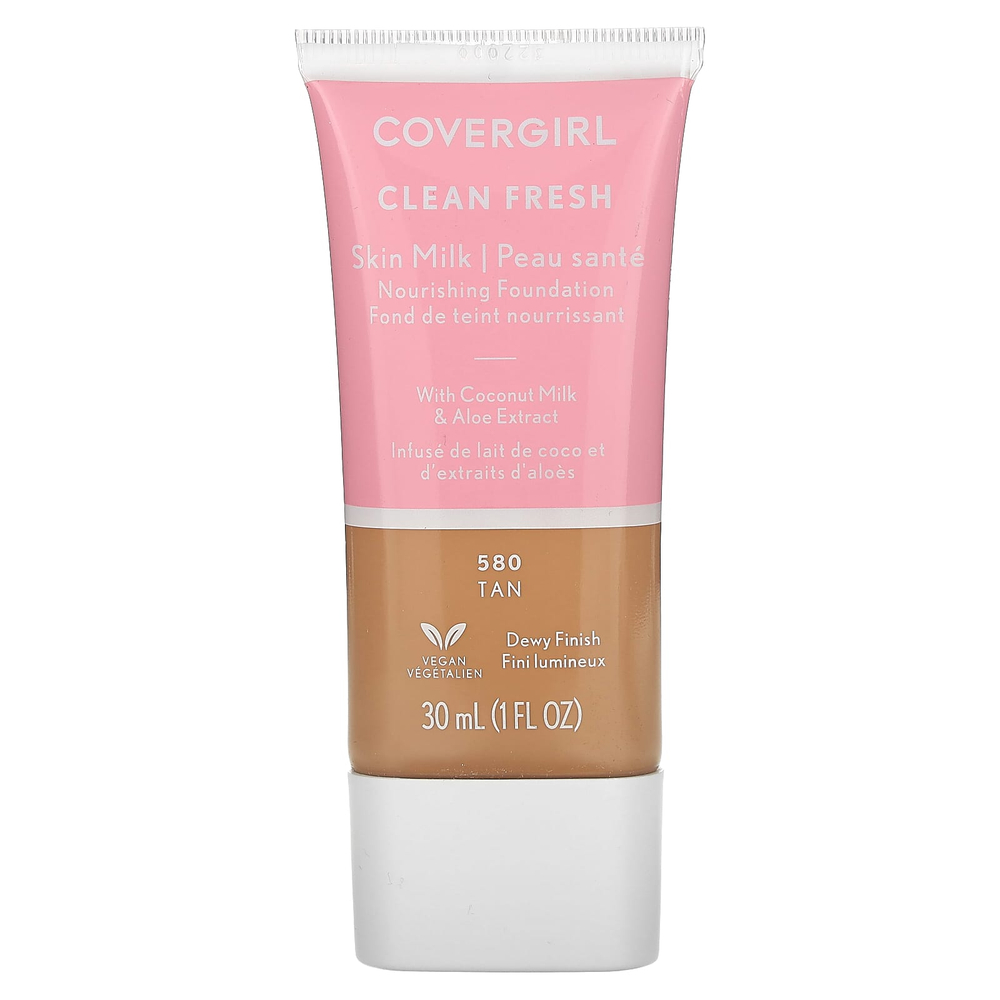 Covergirl, Clean Fresh, Skin Milk, питательный тональный крем, оттенок 580 загар, 30 мл (1 жидк. унция)