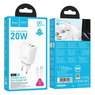 Зарядное устройство для Lightning Hoco N61 PD20W+QC3.0 (white)