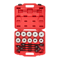 МАСТАК (110-20024C) Набор оправок для монтажа и демонтажа сайлентблоков, 34-82 мм, кейс, 24 предмета